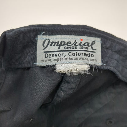 Imperial Baseball Cap Black One Size Waikoloa Hawaii Embroidered Strapback Hat