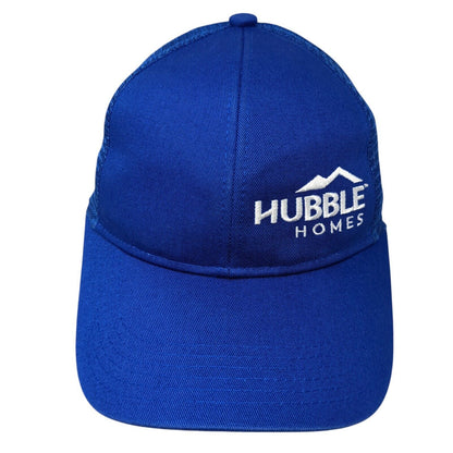 Hubble Homes Strapback Mesh Back Trucker Hat Blue One Size Adjustable