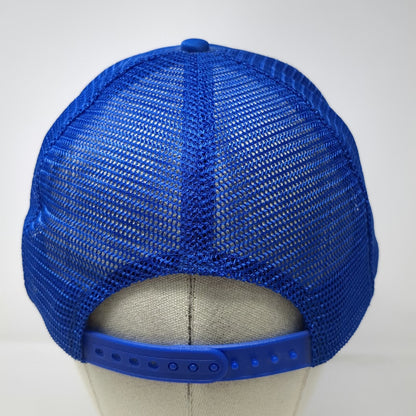 The Sportsman Trucker Hat Blue One Size US Forest Service PNW Fish Snapback Mesh