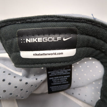 Nike Golf Strapback Hat Gray OS Adjustable Embroidered Breathable Polyester