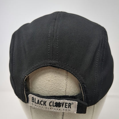 Black Clover 5 Panel One Size Hat Strapback Live Lucky White Logo Breathable