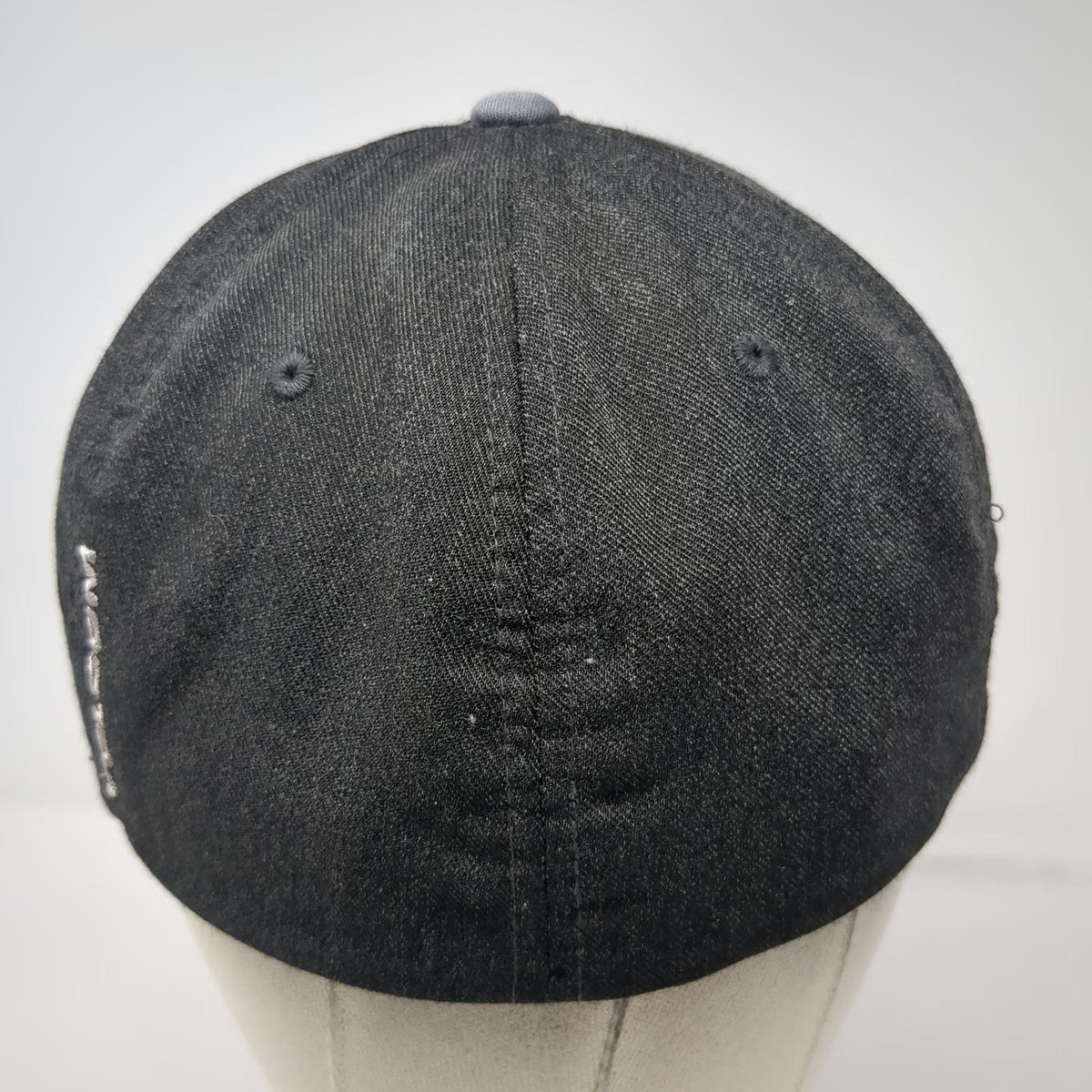 Volcom Baseball Cap Gray Black XL Flexfit Stone Logo Embroidered Hat Structured