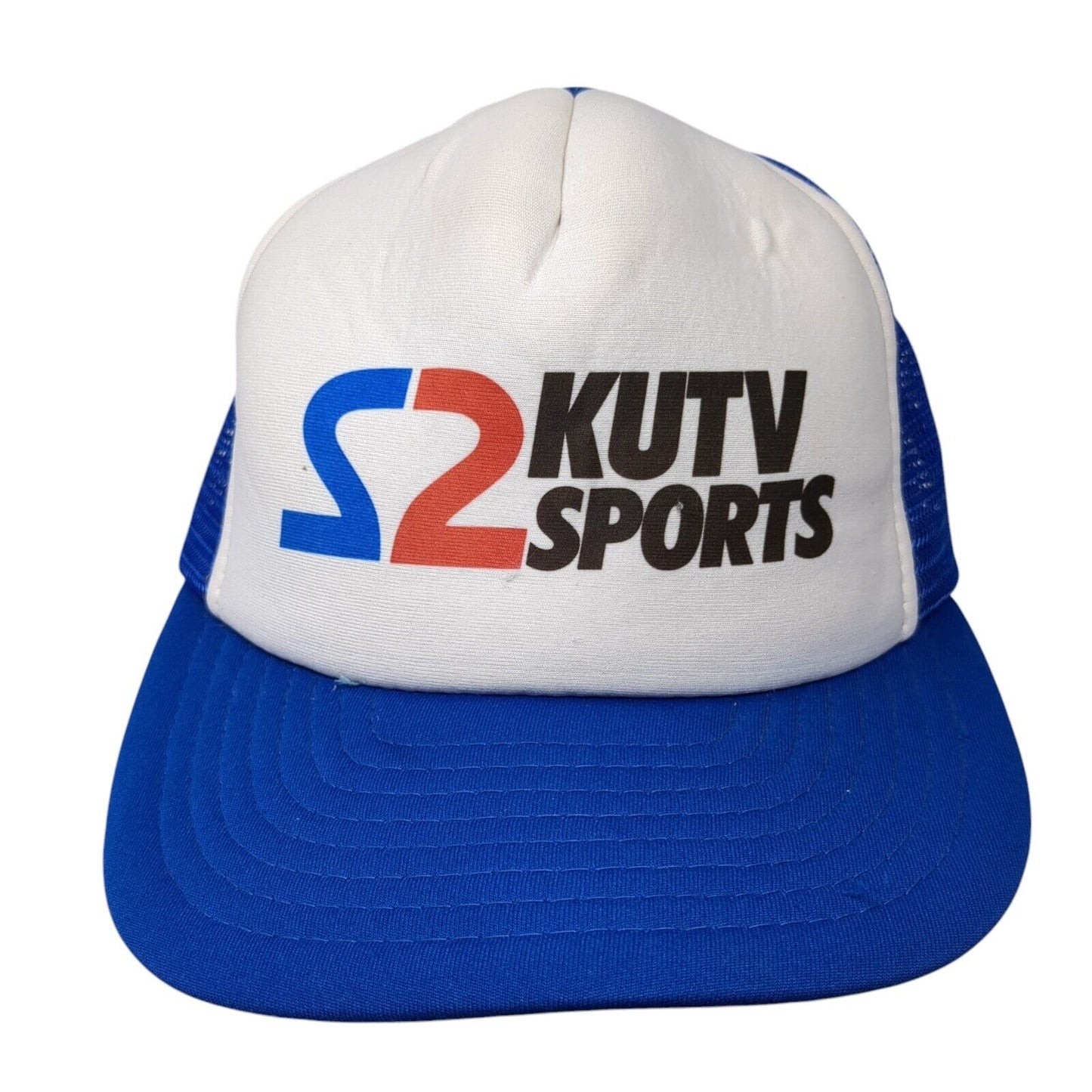 S2 Kutv Sports Snapback Trucker Hat Blue One Size Mesh Back Adjustable