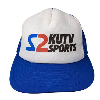 S2 Kutv Sports Snapback Trucker Hat Blue One Size Mesh Back Adjustable