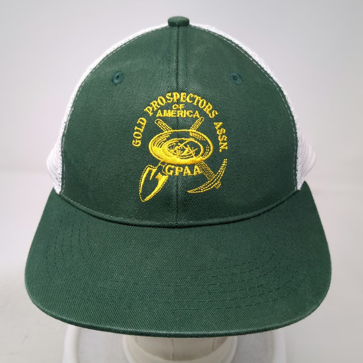 ABG Accessories Trucker Hat Green One Size Mesh GPAA Gold Prospectors Logo