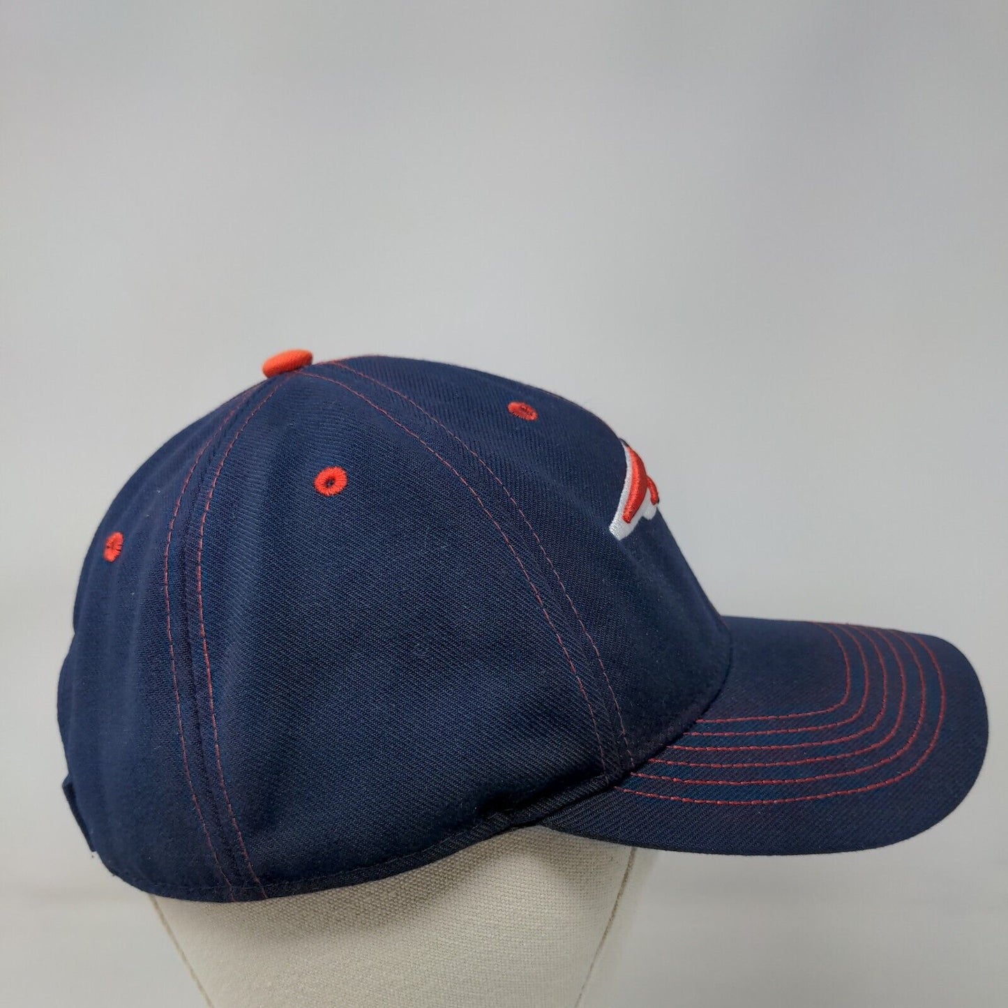 NFL Team New England Patriots Strapback Hat Blue OSFA Embroidered Logo