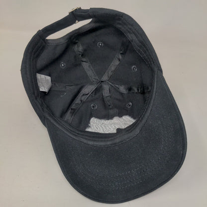 Riviera Maya Mexico Slideback Hat Black One Size Embroidered 6 Panel