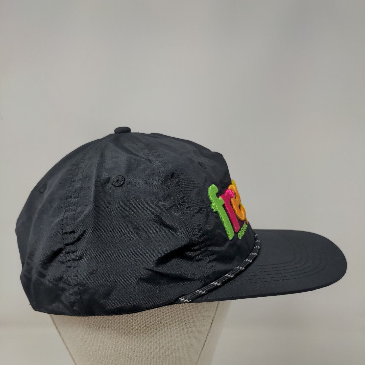 Freshie Organic Tequila Seltzer Snapback Rope Hat Black One Size