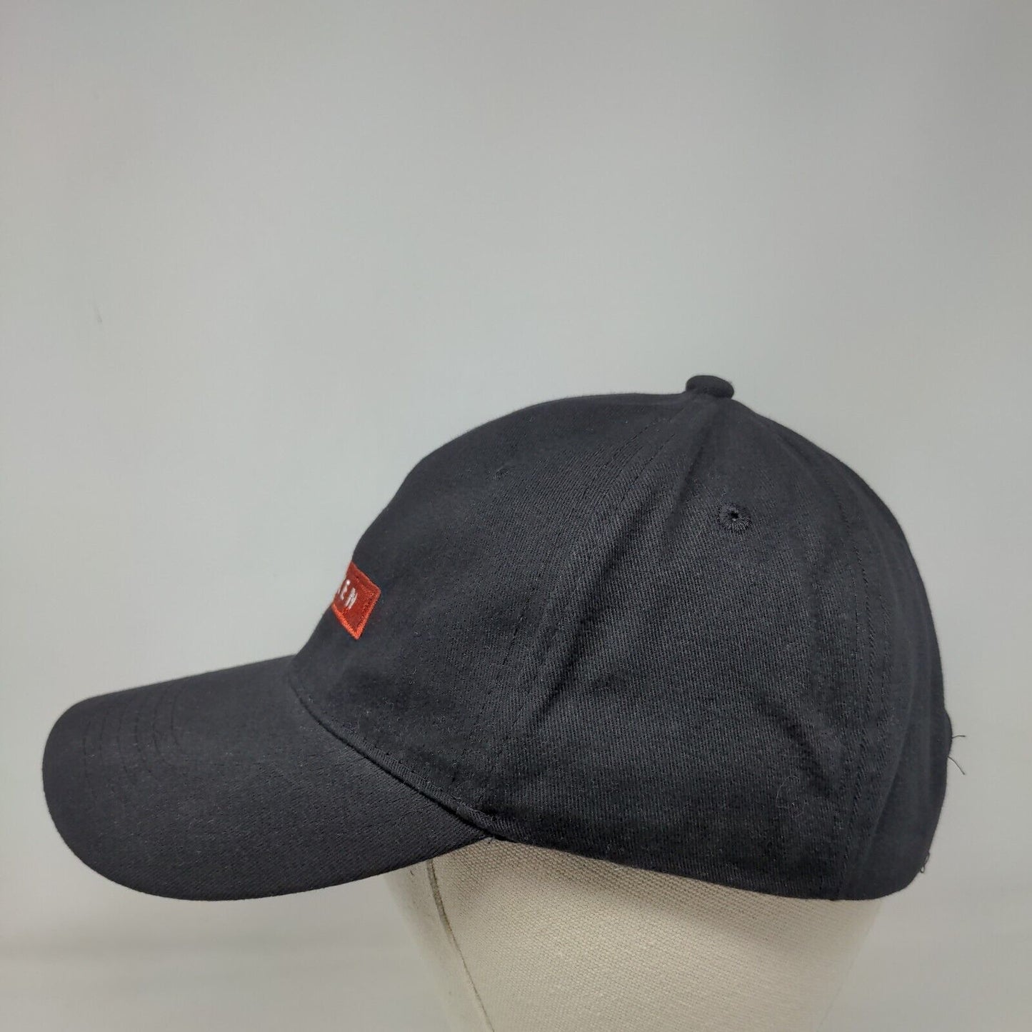 Harken Strapback Hat Black One Size Adjustable Embroidered Apollo