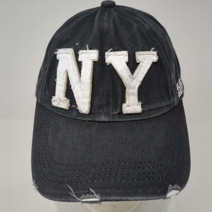 NY Air Force New York Slideback Hat Black One Size Adjustable 6 Panel