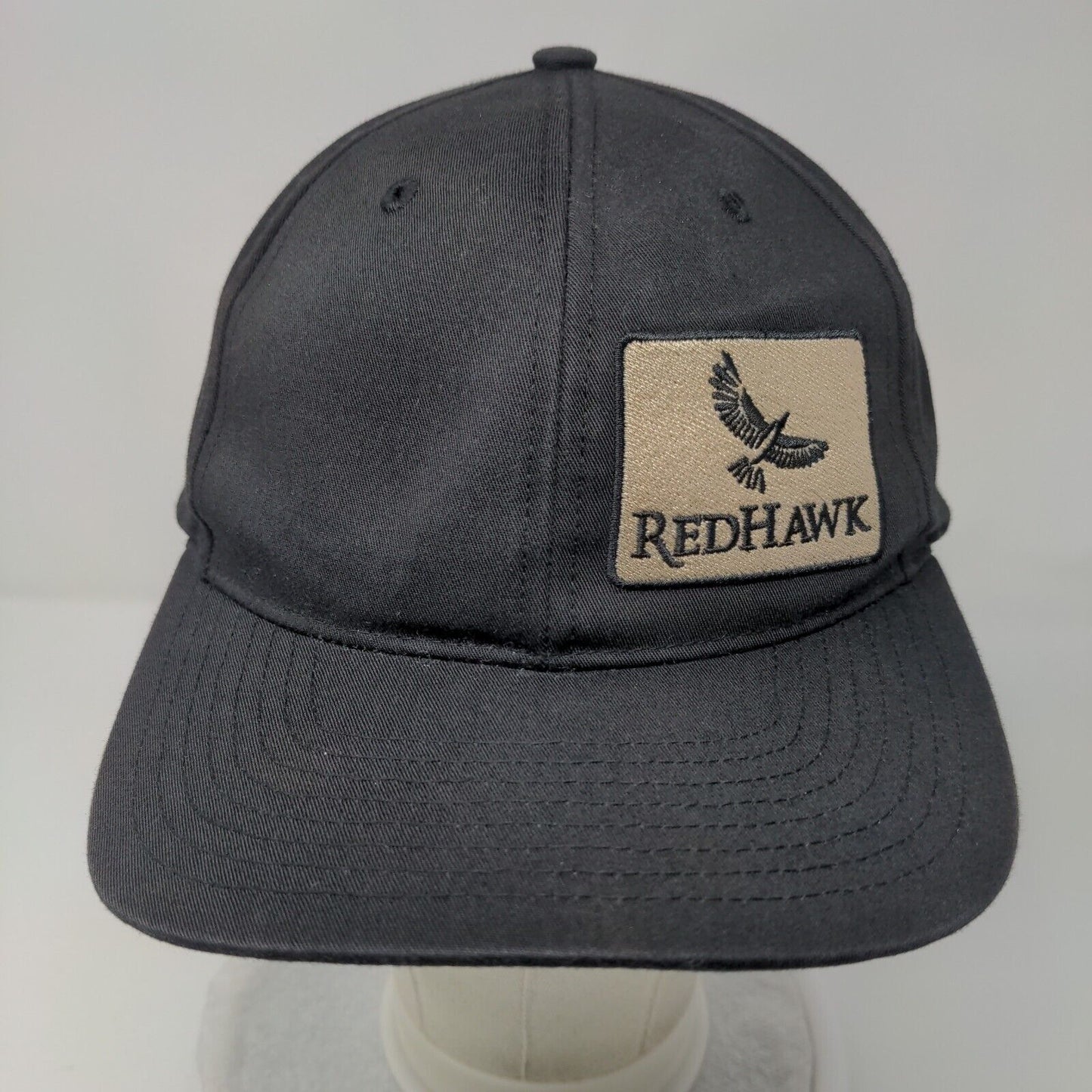 Redhawk Nampa ID Strapback Hat Black Small Embroidered Richardson
