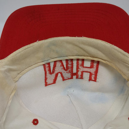 Max Herbold Inc 5 Panel Hat Red White One Size Rope Snapback Corporate Logo