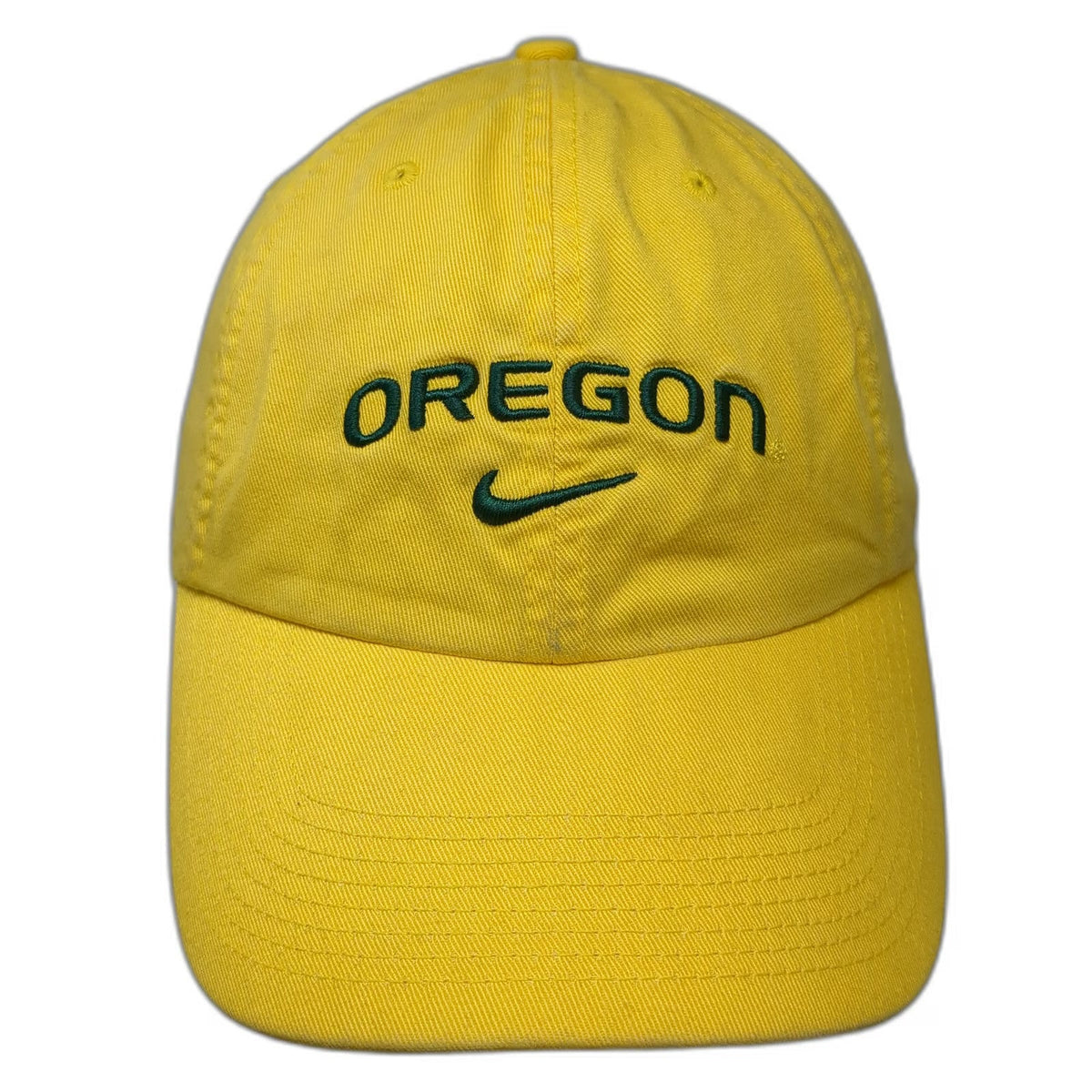Nike Oregon Ducks NCAA Baseball Cap Yellow Green One Size Slideback Logo Hat