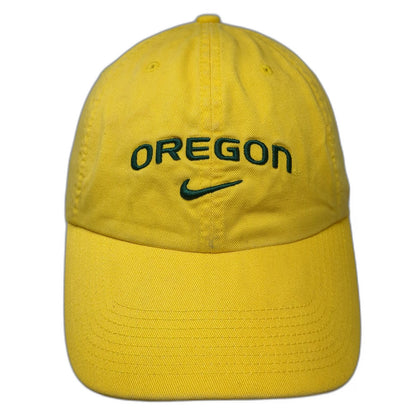 Nike Oregon Ducks NCAA Baseball Cap Yellow Green One Size Slideback Logo Hat