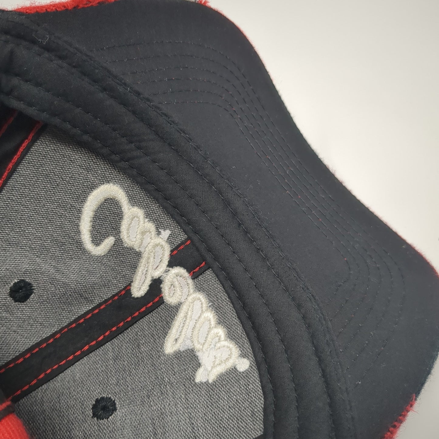 Cabela's Spell Out Snapback Hat Multicolor One Size Plaid Embroidered