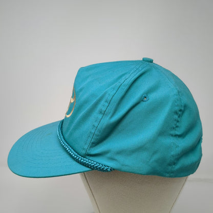 Designer Award Trucker Blue OS Hat Toyota Logo Rope Snapback Auto Car Vintage