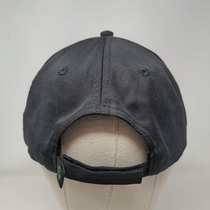 Zoo Boise Strapback Hat Black One Size Adjustable Embroidered 6 Panel