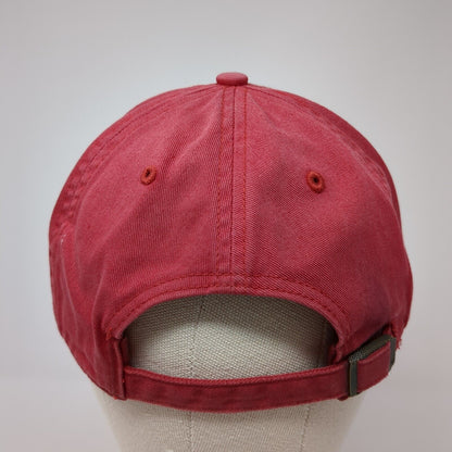 '47 Brand Slideback Hat Red One Size Adjustable Embroidered 6 Panel Cotton