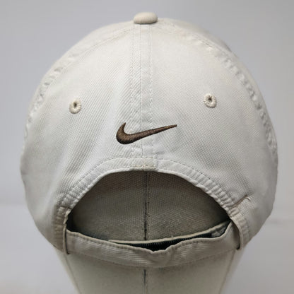 Nike Baseball Cap Beige One Size Strapback Swoosh Camas Meadows Golf Course Hat