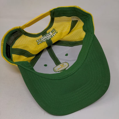 John Deere Snapback Trucker Hat Multicolor OSFA Adjustable Embroidered 6 Panel