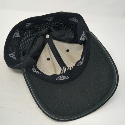 Adidas Baseball Cap Black XL Tonal Logo Performance Mesh Stretch Fit Hat