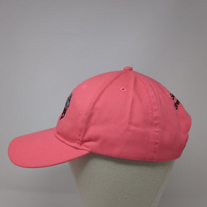 I Lost My Sturginity Strapback Hat Pink One Size Solid Port & Company