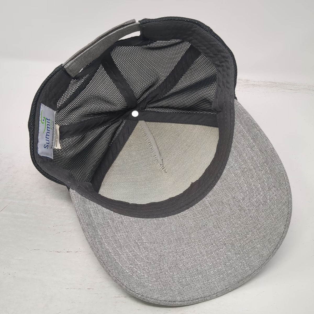 Summit Trucker Hat Gray One Size Schneider Electric Life Is On Snapback Mesh