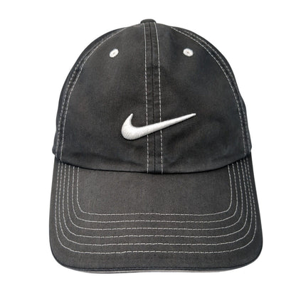 Nike Golf Swoosh Strapback Hat Gray One Size Adjustable Embroidered