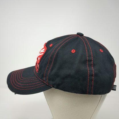 Pit Bull Baseball Cap Black One Size California Republic Bear Hat Red Stitch