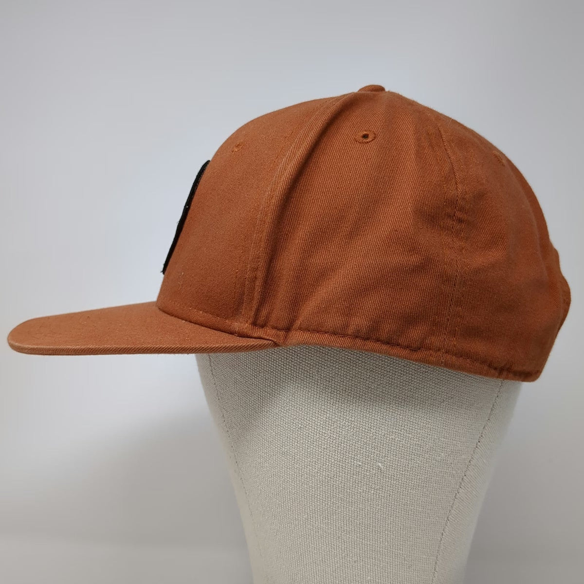 Matuse Snapback Brown Hat One Size Patch Logo Circle Geometric 6 Panel Cap