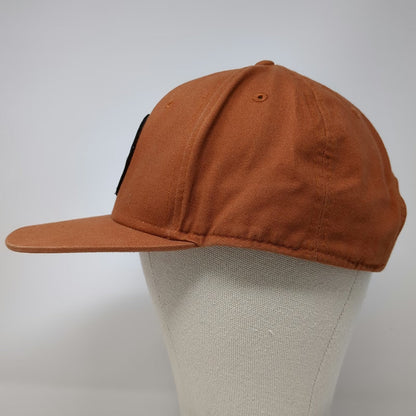 Matuse Snapback Brown Hat One Size Patch Logo Circle Geometric 6 Panel Cap