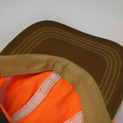 Filson Baseball Cap Orange Brown Strapback Made in USA Hat Hunting Vintage