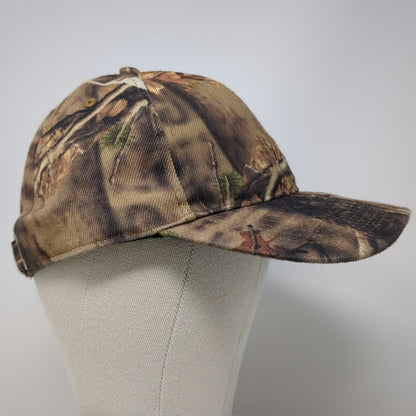 Brown Camo Platt Embroidered Baseball Cap One Size Hat Outdoor Work