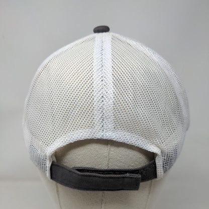 Purity Oilfield Services Strapback Mesh Back Trucker Hat Gray OSFM Colorblock