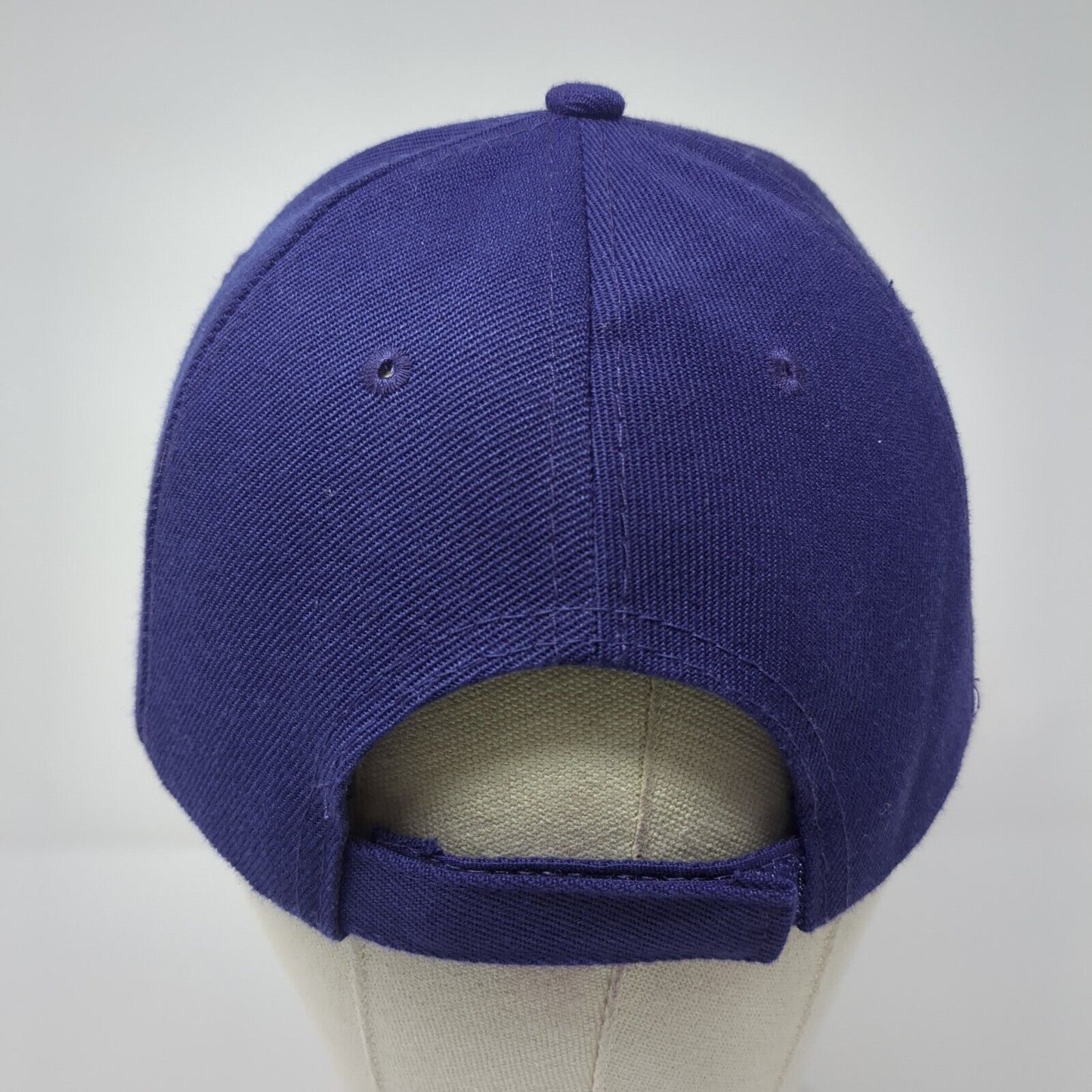 Unbranded Strapback Hat Purple One Size Adjustable 6 Panel Blank Solid