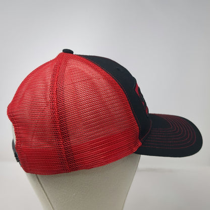 Bamko Trucker Hat Black Red One Size Costco Wholesale Mesh Snapback Patch