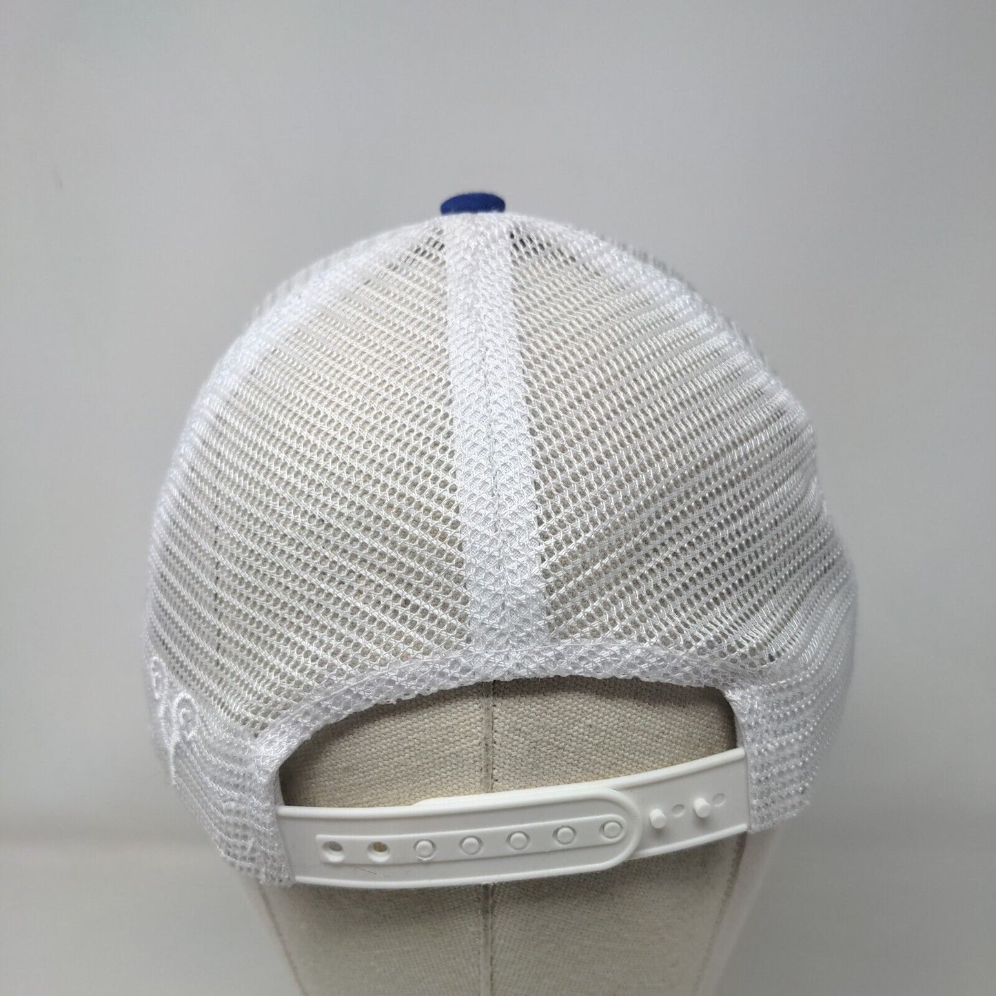 Zip Idaho Snapback Mesh Back Trucker Hat Blue OSFA Colorblock Vie