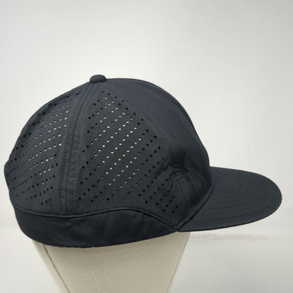Melin Baseball Cap Black XL Perforated Graphic Lining Hydro Tech Stretch Hat