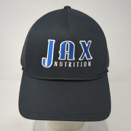 Jax Nutrition Snapback Mesh Back Trucker Hat Black One Size Richardson