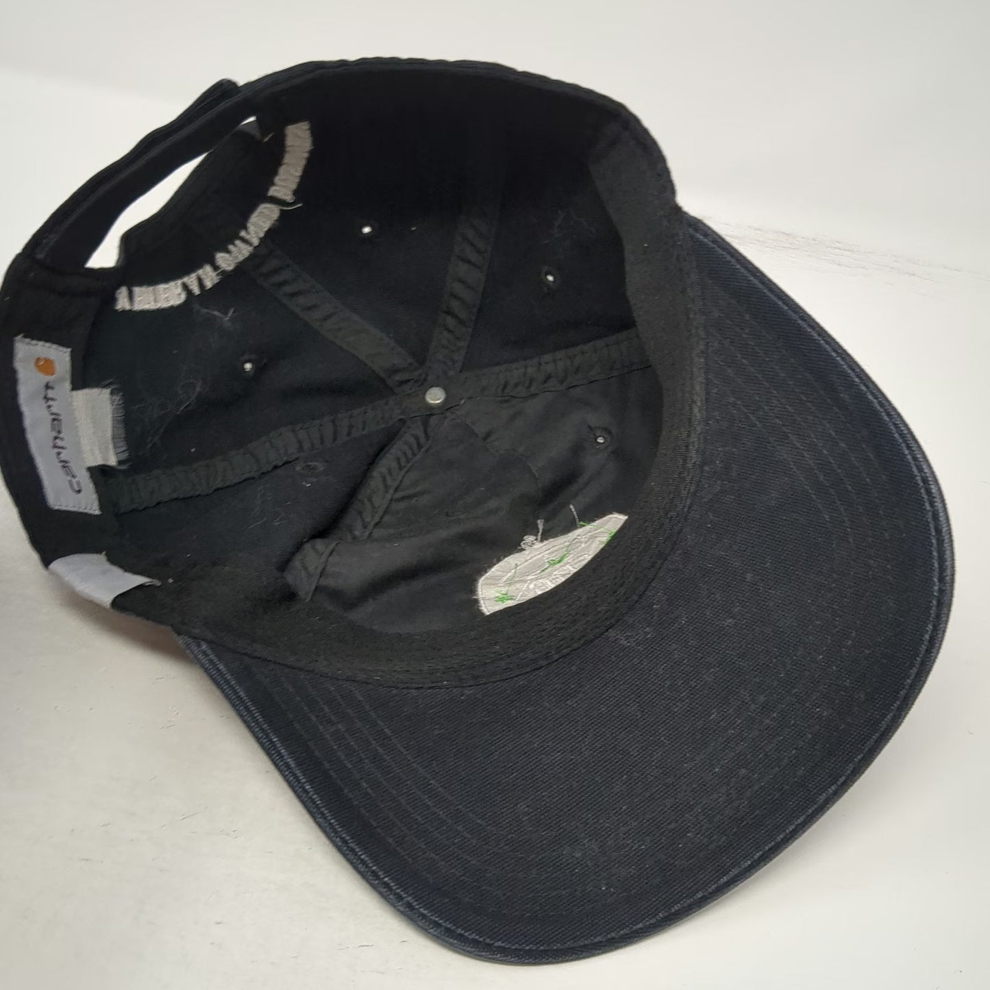 Carhartt Baseball Cap Black One Size CNA Stores Veteran Owned Strapback Hat