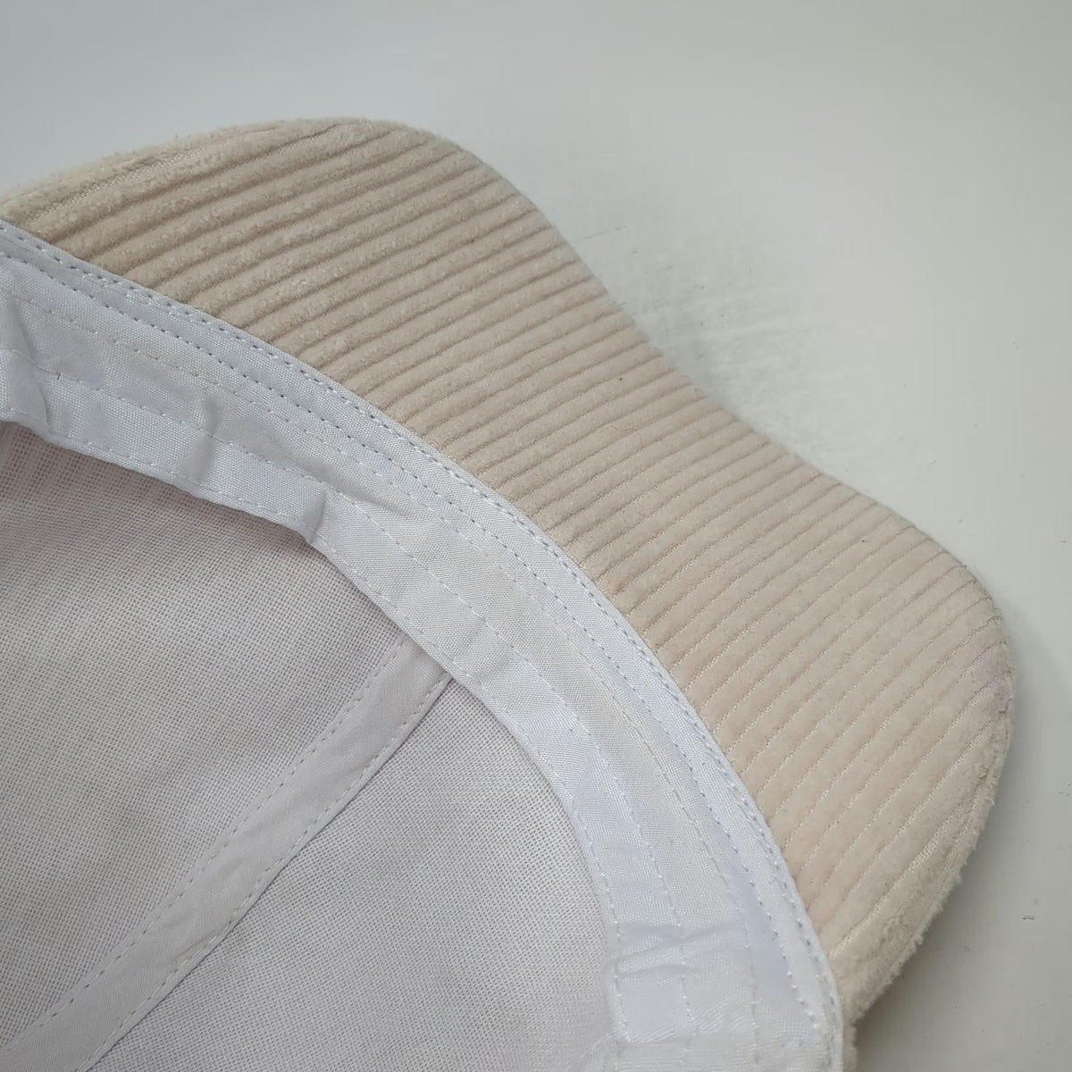 David and Young Baseball Cap Beige One Size Corduroy Cotton Slideback Hat Solid