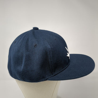 Piecemaker Snapback Hat Blue One Size Embroidered 420 Logo 6 Panel