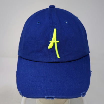Blue Baseball Cap One Size Altitude MAS Yellow Embroidered Slideback Cotton Hat