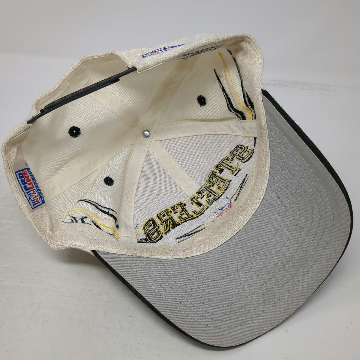 Pittsburgh Steelers NFL Logo Athletic Diamond Cap Hat Snapback Claw Vintage