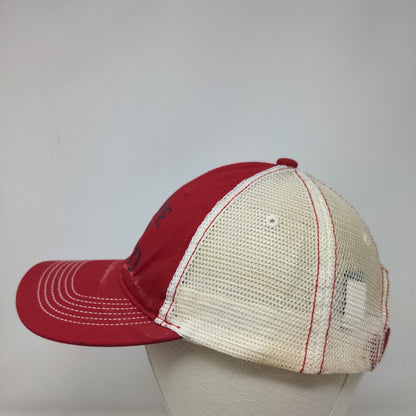 Shane For Board Strapback Mesh Back Trucker Hat Red One Size Colorblock