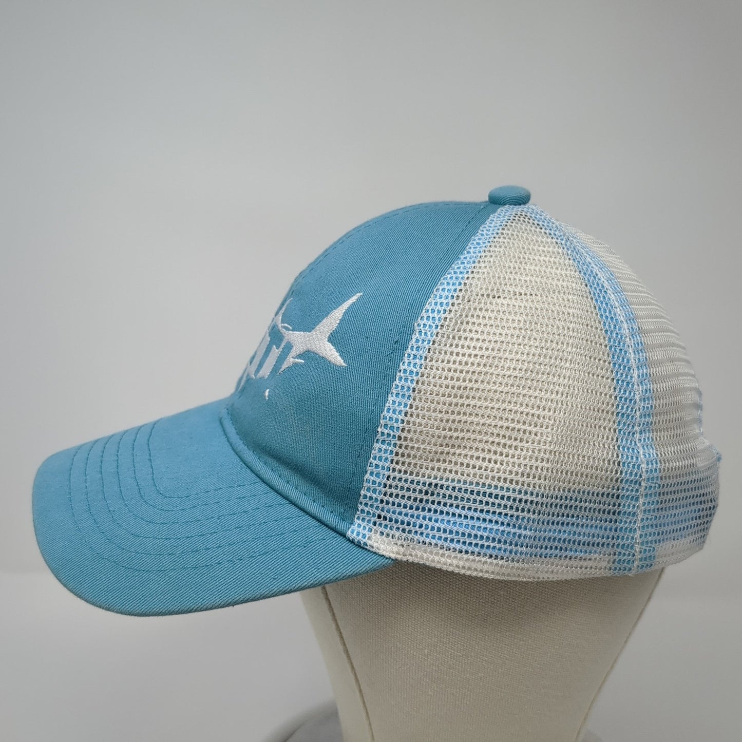 Yeti Coolers Snapback Mesh Back Trucker Hat Blue One Size Colorblock