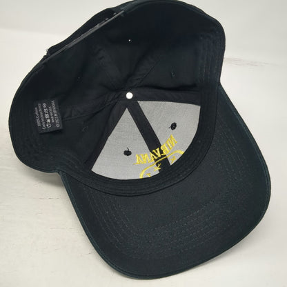 Nirvana Snapback Black One Size Embroidered Smiley Face Yellow Logo Music Hat