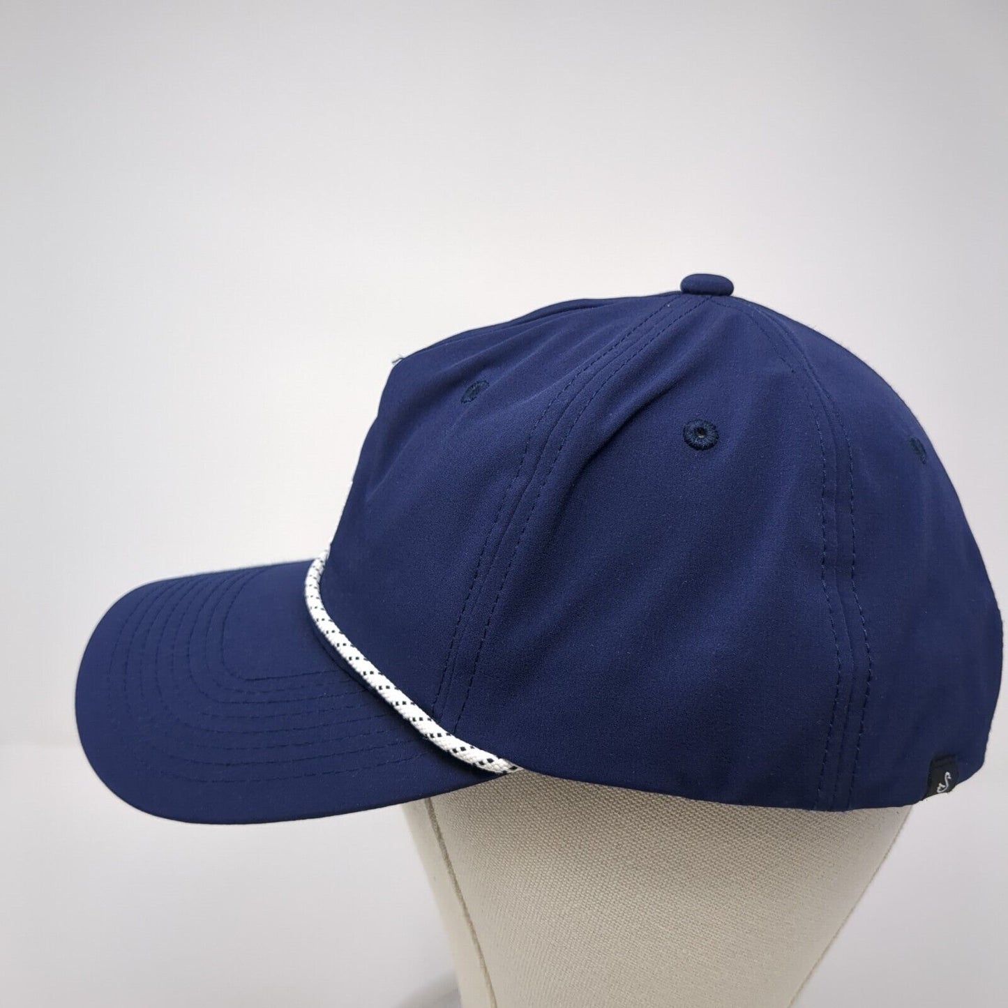 Invitational Snapback Cap Blue OS Adjustable Embroidered Rope Swannies Golf