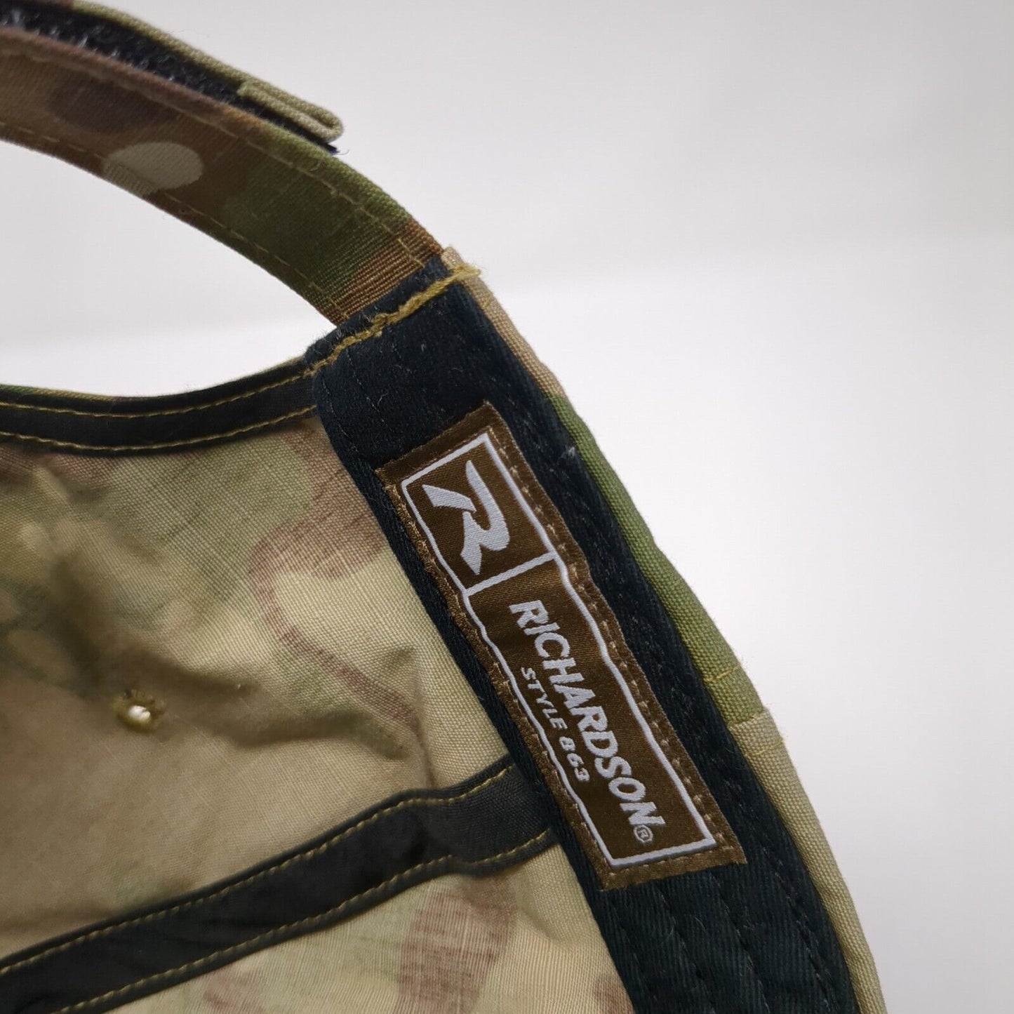TRV Patch Strapback Hat Camouflage One Size Adjustable Richardson