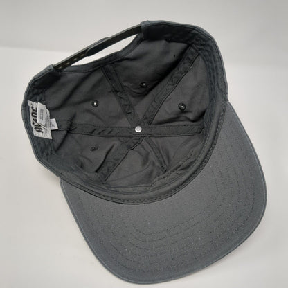ACDC Snapback Hat Gray One Size Adjustable Vented Holes 6 Panel Cotton